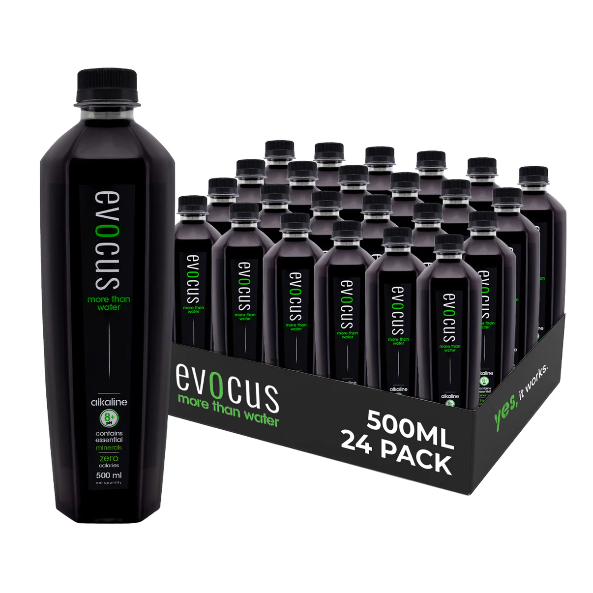 Evocus Black Alkaline Drink